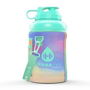 Coral hydro jug with tie dye sleeve